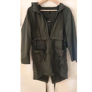 High Low Hooded Parka